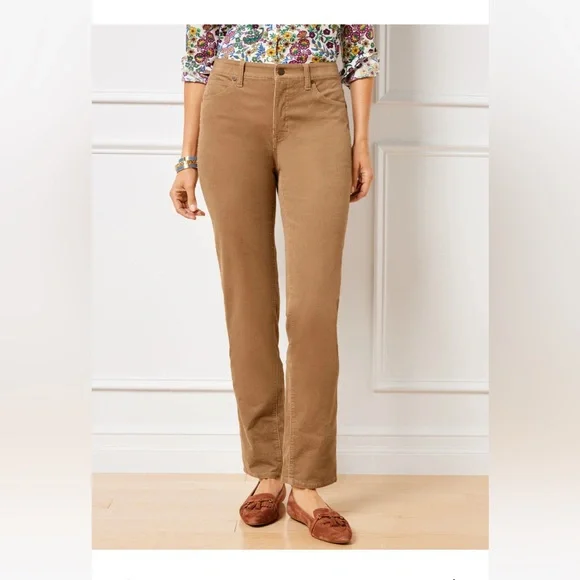 Talbots STRETCH CORDUROY STRAIGHT LEG PANTS - Picture 8 of 9
